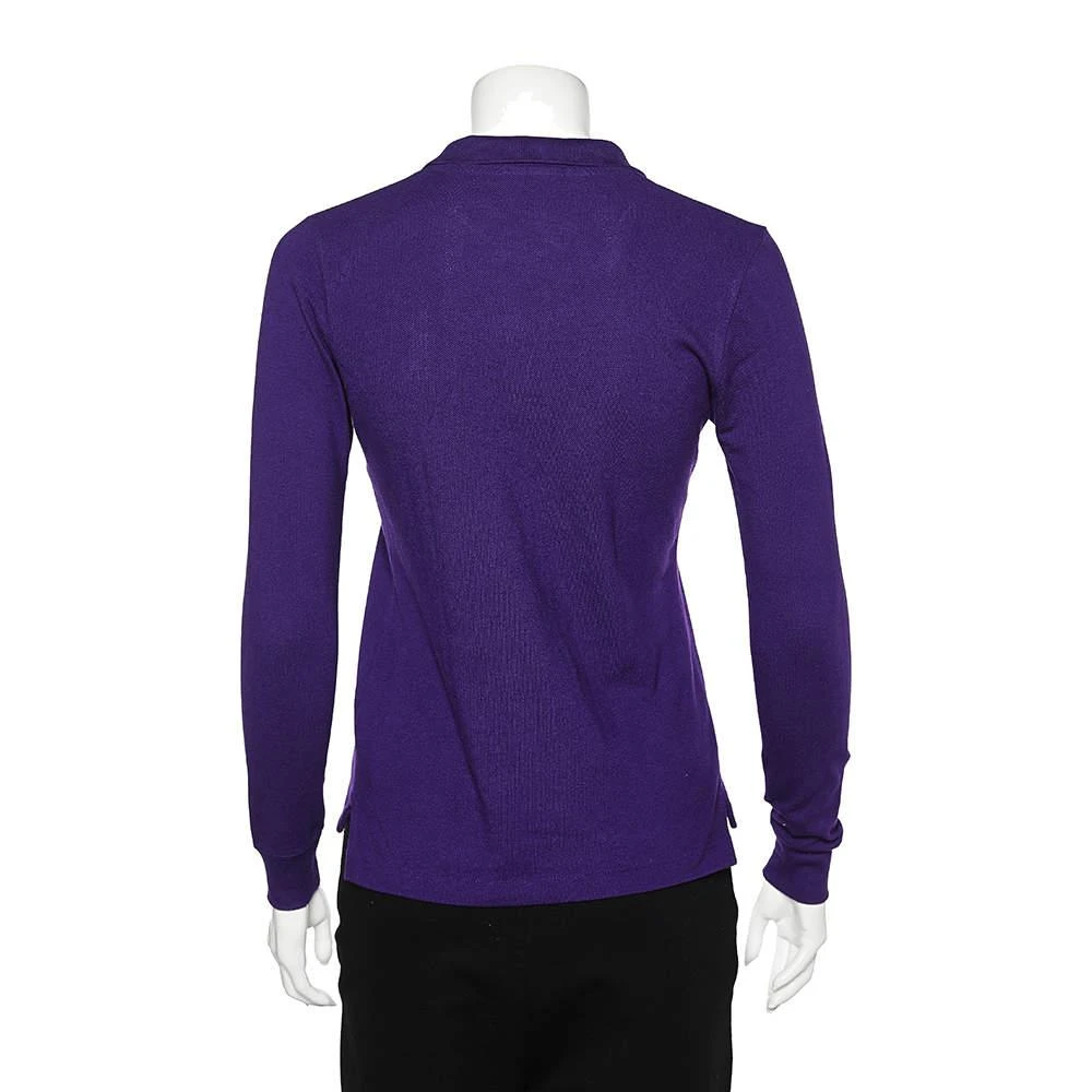 商品[二手商品] Ralph Lauren|Polo Ralph Lauren Purple Cotton Pique Long Sleeve Polo T-Shirt S ,价格¥954,第3张图片详细描述