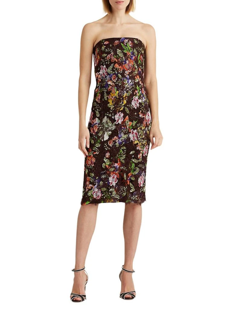 商品Ralph Lauren|Karolin Embellished Lace Cocktail Dress,价格¥6144,第1张图片