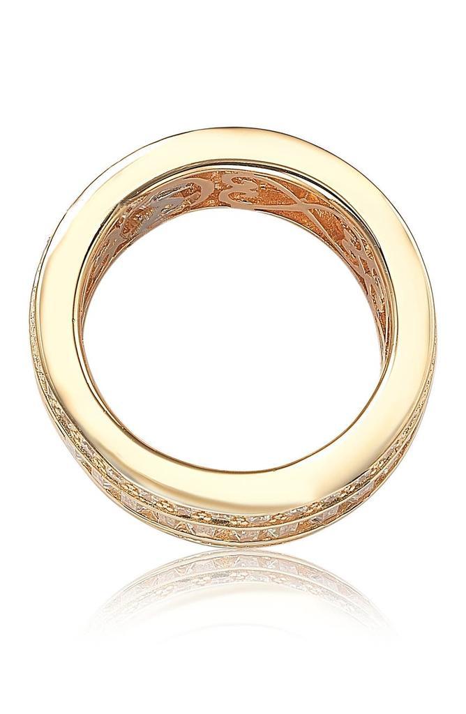 商品Suzy Levian|14K Rose Gold Plated Sterling Silver Baguette-Cut & Round-Cut CZ Eternity Band,价格¥1123,第6张图片详细描述
