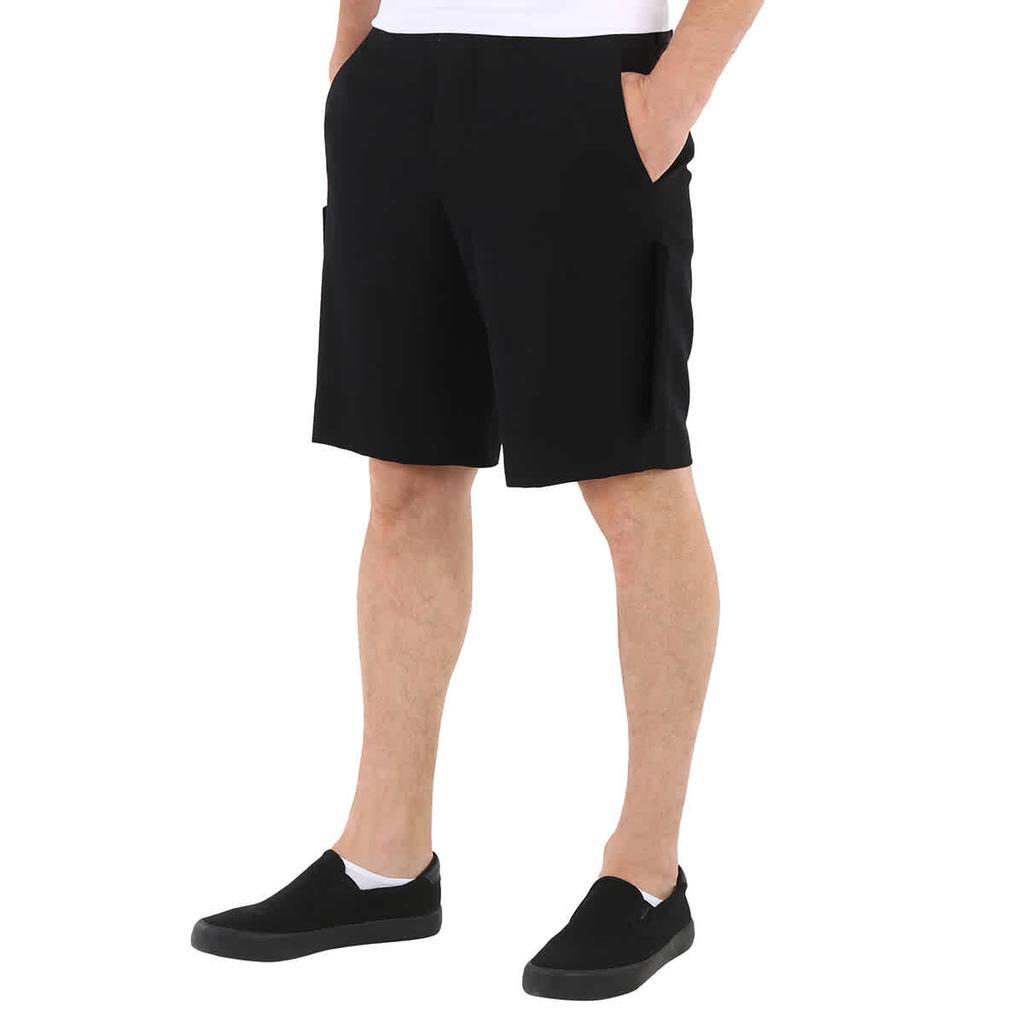 商品Burberry|Men's Black Panel-Detail Tailored Shorts,价格¥1947,第3张图片详细描述