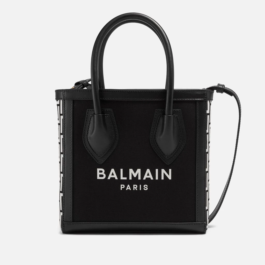 商品Balmain|Balmain B-Army 24 Leather-Trimmed Canvas Bag,价格¥5792,第1张图片