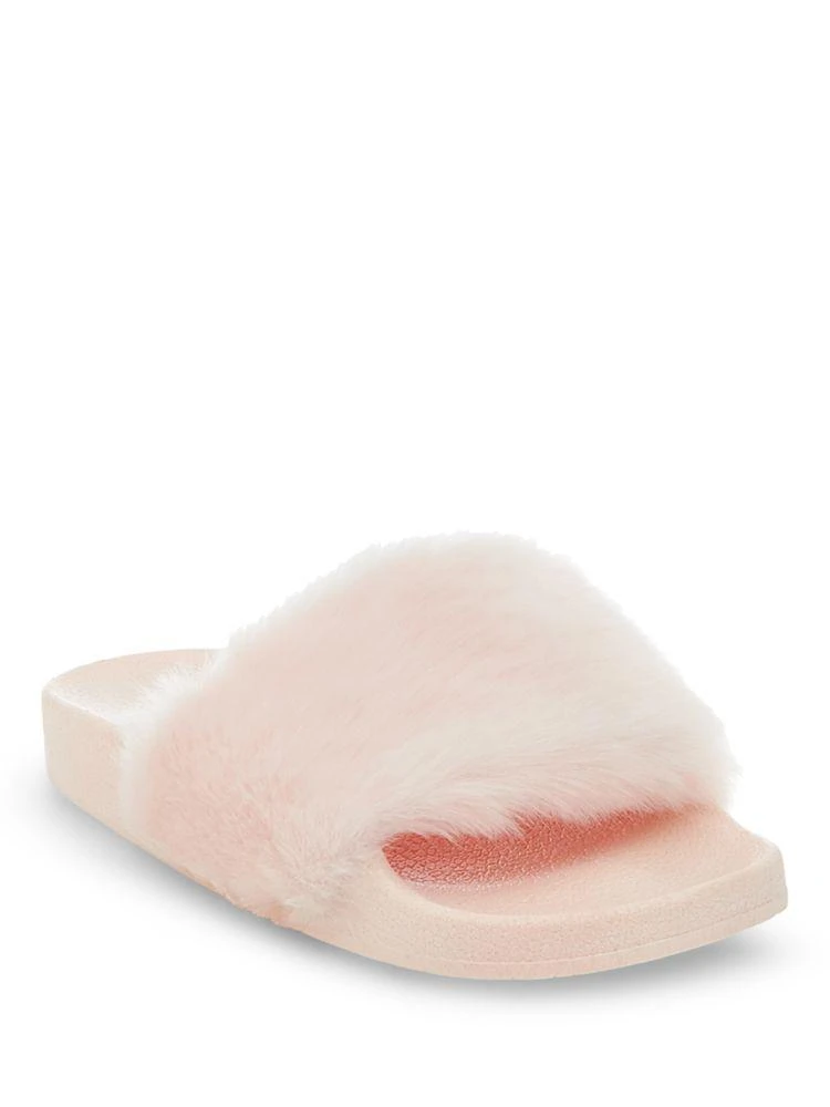 商品Steve Madden|Softey Faux Fur Slip-On Sandals,价格¥97,第1张图片