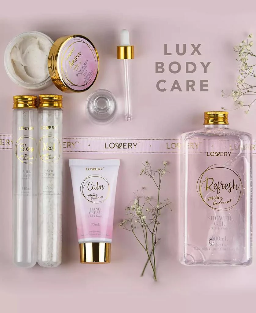 商品Lovery|Milky Coconut Home Spa Body Care Gift Set, 10 Piece,价格¥197,第3张图片详细描述