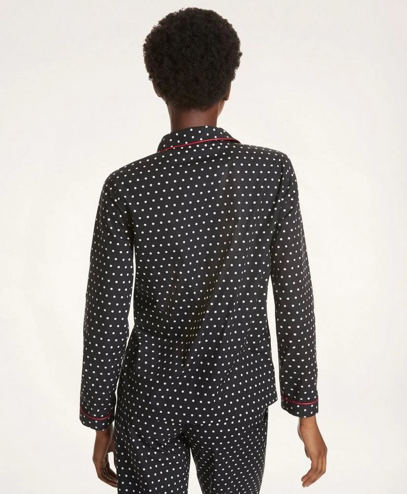 商品Brooks Brothers|Polka-Dot Print Supima® Cotton Poplin Pajama Set,价格¥659,第3张图片详细描述