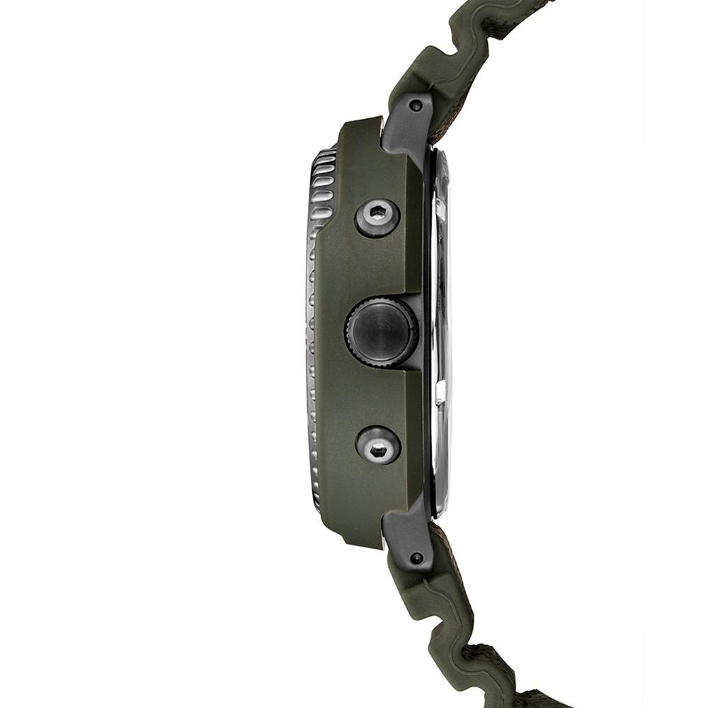 Men's Analog-Digital Prospex Diver Solar Black Rubber Strap Watch 47.8mm商品第2张图片规格展示