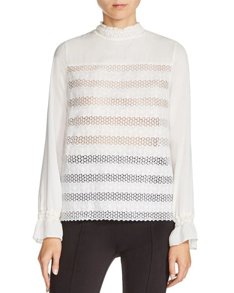 商品Maje|Lava Openwork Top,价格¥1018,第1张图片