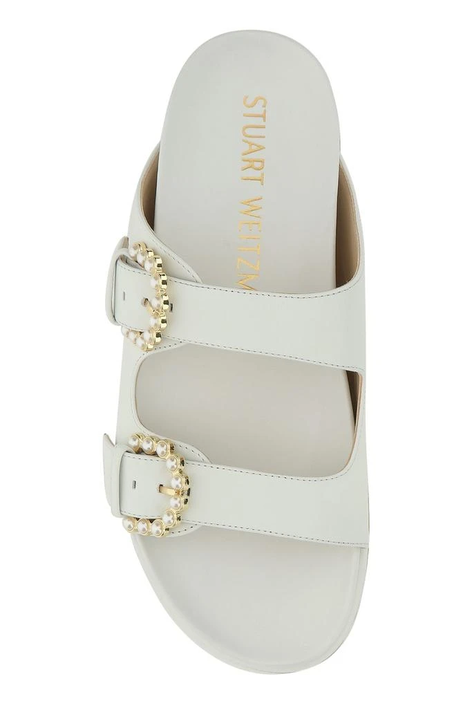 商品Stuart Weitzman|Ivory leather slippers,价格¥3252,第3张图片详细描述