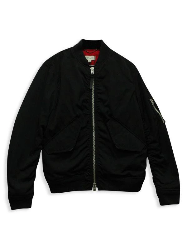 商品[二手商品] Coach|Coach Ma-1 Jacket In Black Nylon,价格¥2305,第1张图片