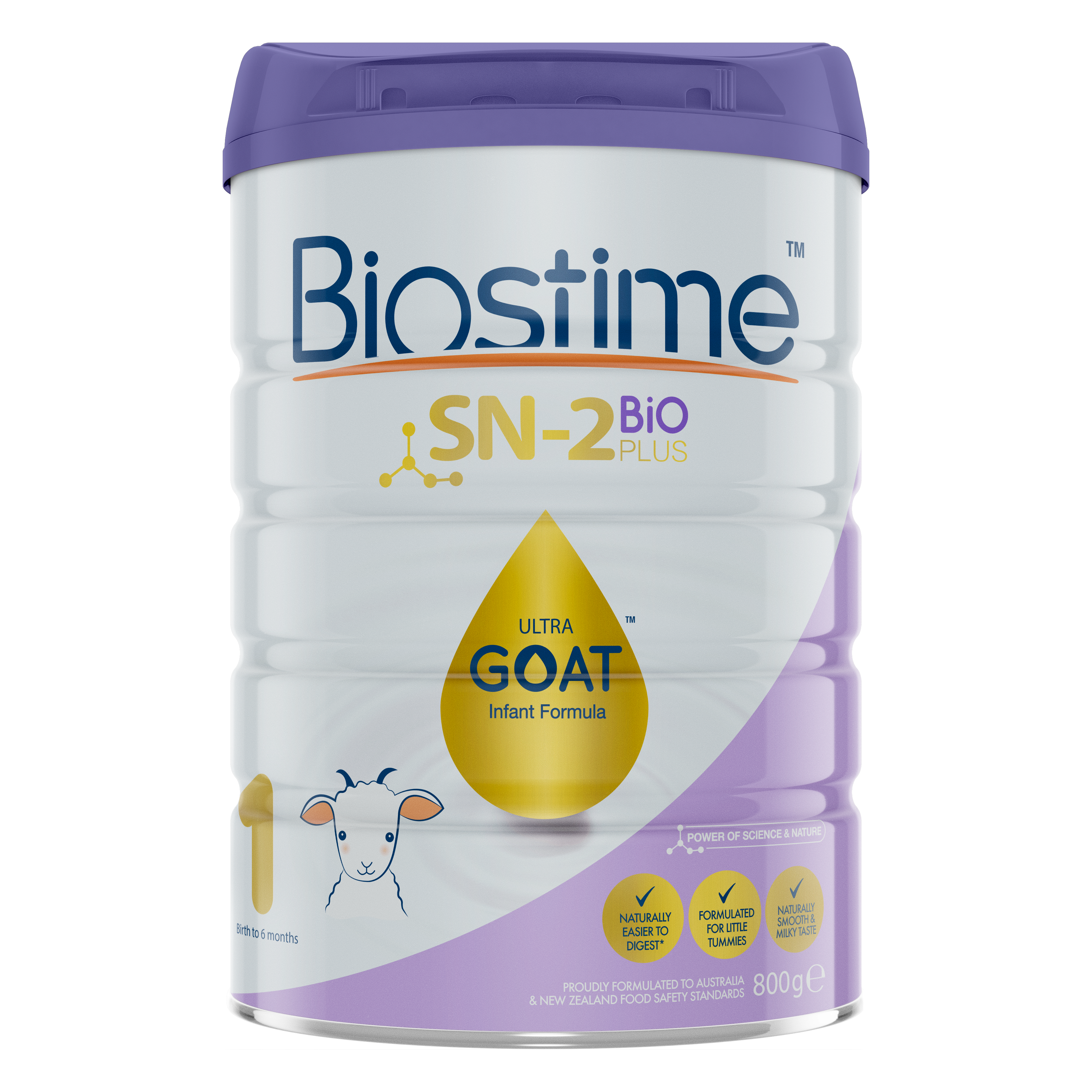 澳版Biostime合生元 婴幼儿羊奶粉 1段 800g/罐（澳洲直邮发货）商品第1张图片规格展示