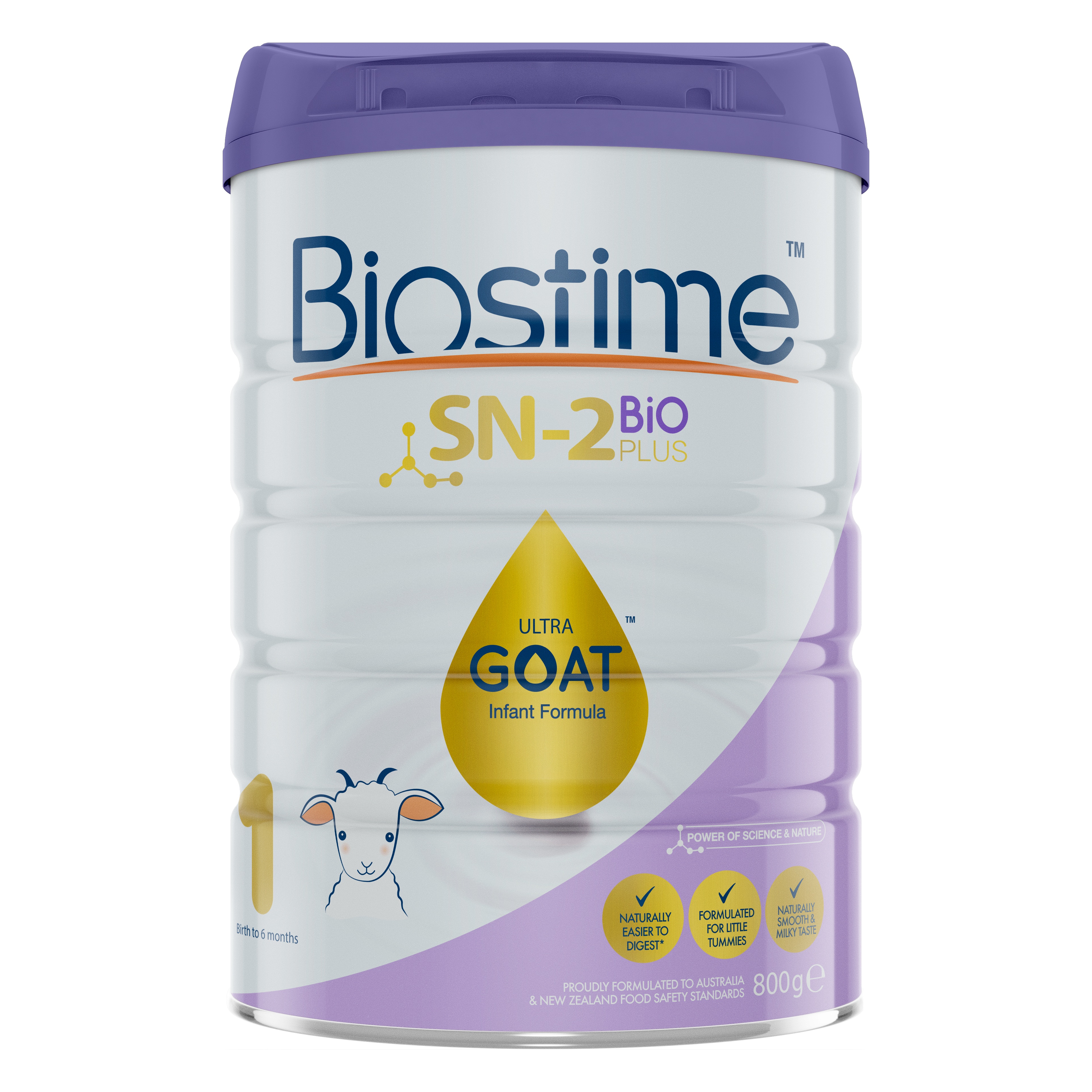 商品Biostime|澳版Biostime合生元 婴幼儿羊奶粉 1段 800g/罐（澳洲直邮发货）,价格¥476,第1张图片