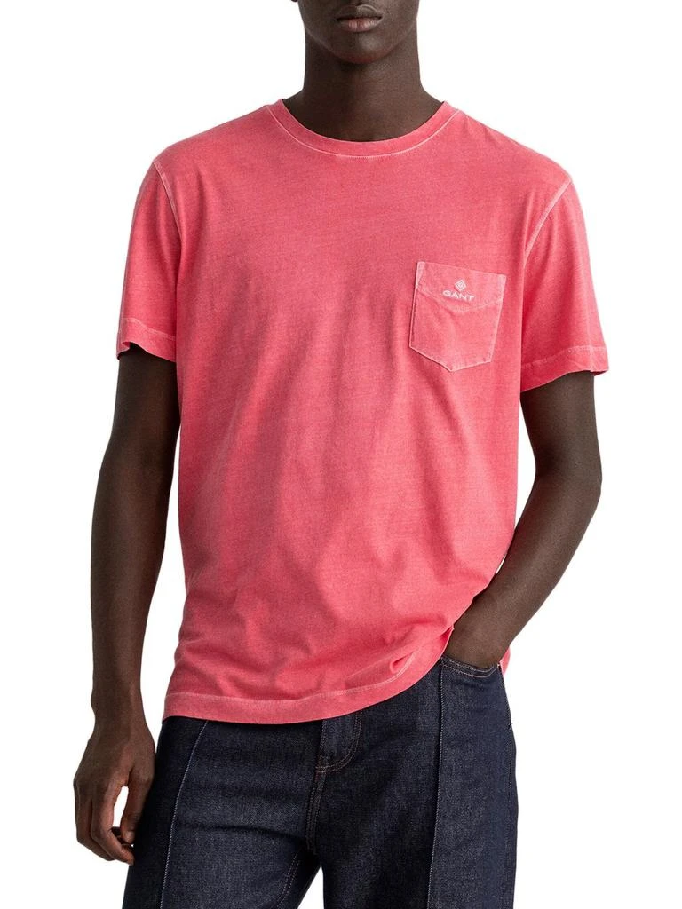 商品Gant|Gant Men's Pink Cotton T-Shirt,价格¥786,第1张图片