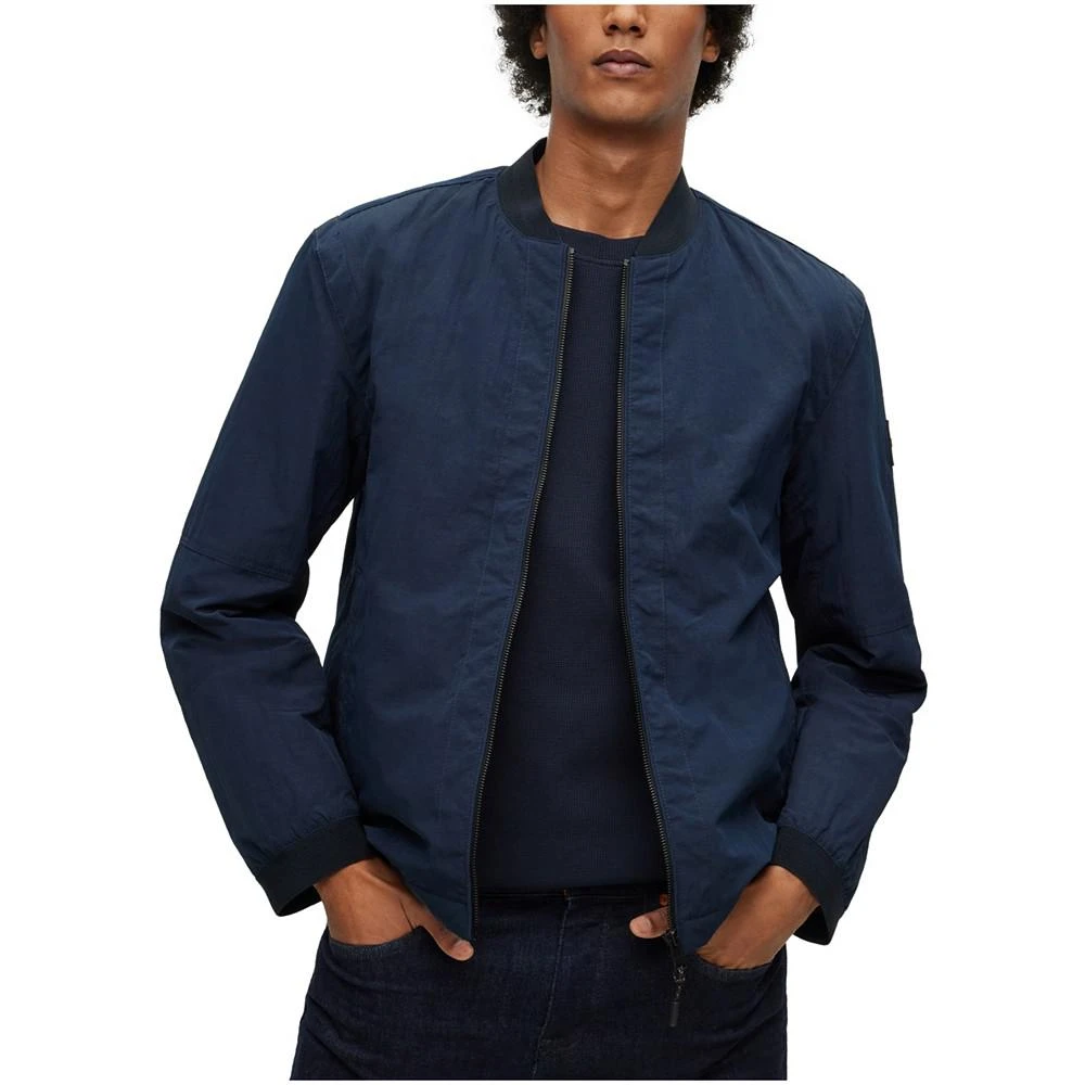 商品Hugo Boss|Men's Water-Repellent Regular-Fit Logo Patch Jacket,价格¥1108,第1张图片