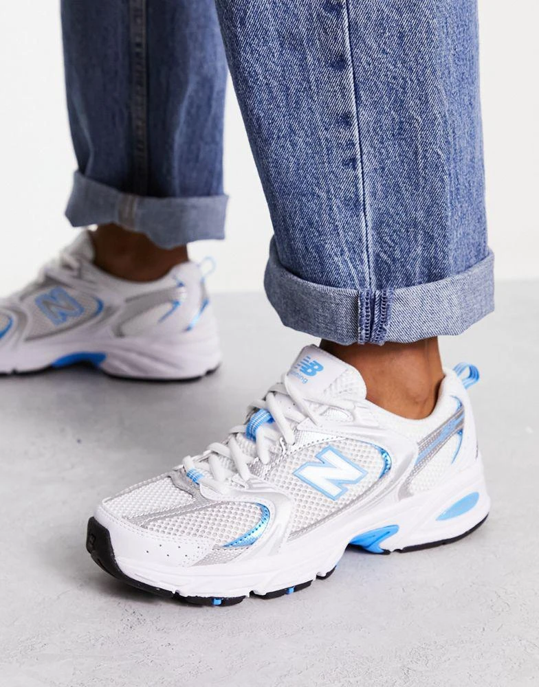 商品New Balance|New Balance 530 trainers in white and blue,价格¥647,第3张图片详细描述