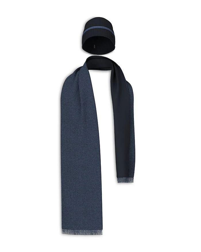 商品Hugo Boss|Winter Hat & Scarf Set,价格¥943,第1张图片