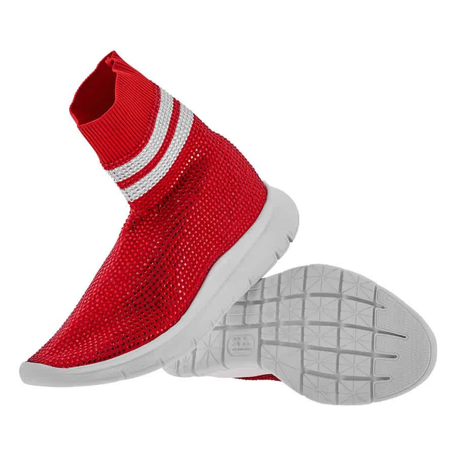 商品Joshua Sanders|Ladies Red Sneakers Sock All Strass,价格¥631,第2张图片详细描述