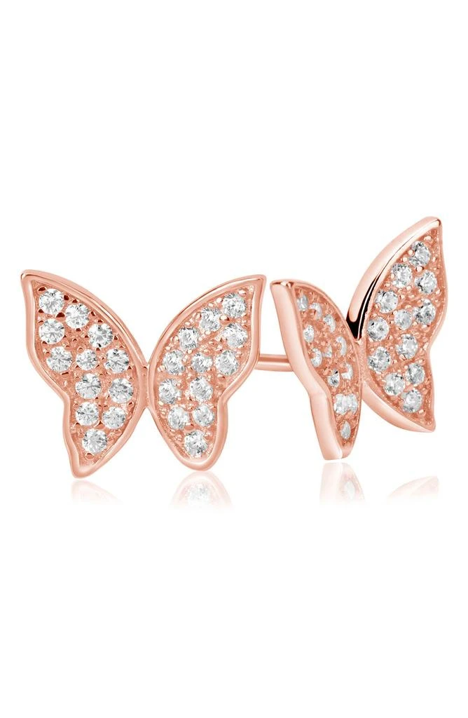 商品Suzy Levian|Sterling Silver CZ Butterfly Stud Earrings,价格¥828,第1张图片
