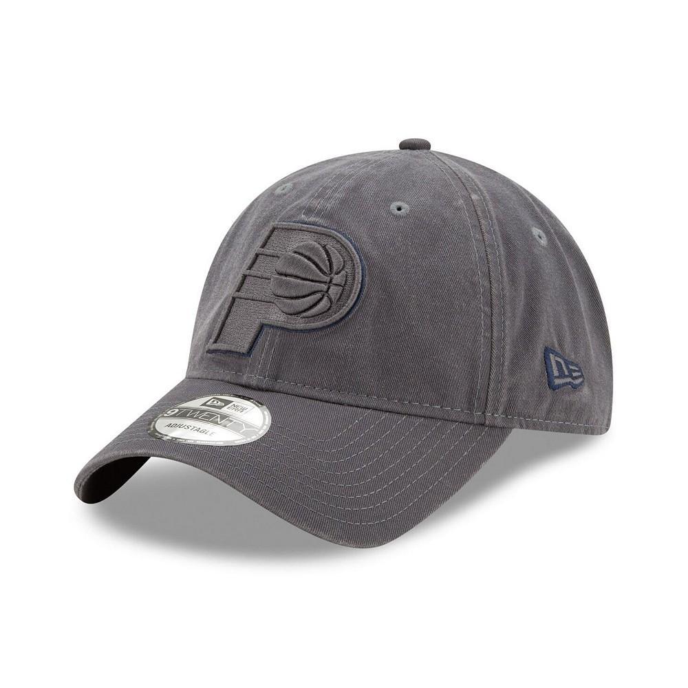 商品New Era|Men's Graphite Indiana Pacers Tonal Team Pop 9TWENTY Adjustable Hat,价格¥132,第1张图片