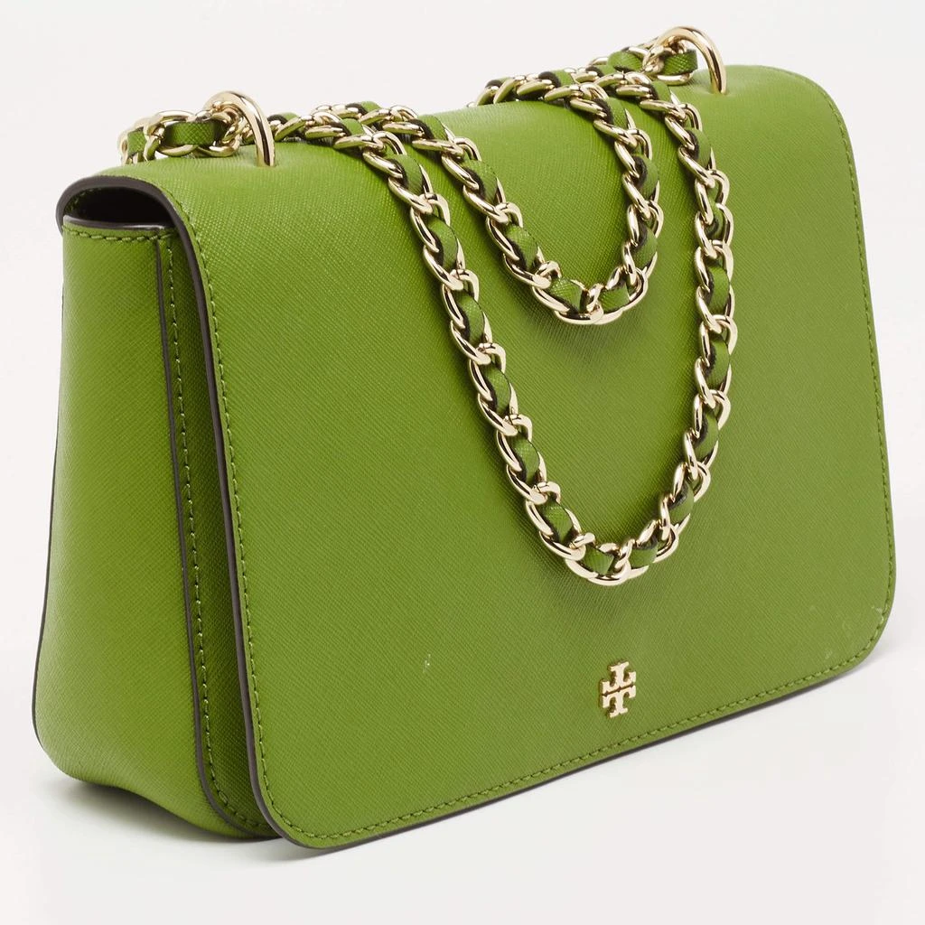 商品[二手商品] Tory Burch|Tory Burch Green Leather Robinson Shoulder Bag,价格¥914,第3张图片详细描述