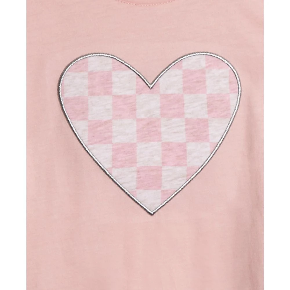 Toddler Girls Checkered Heart Graphic T-Shirt, Created For Macy's 商品