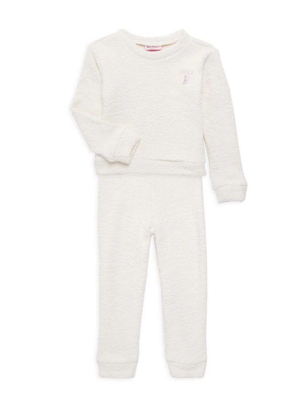 商品Juicy Couture|Girl's 2-Piece Bouclé Sweatshirt & Joggers Set,价格¥101,第1张图片