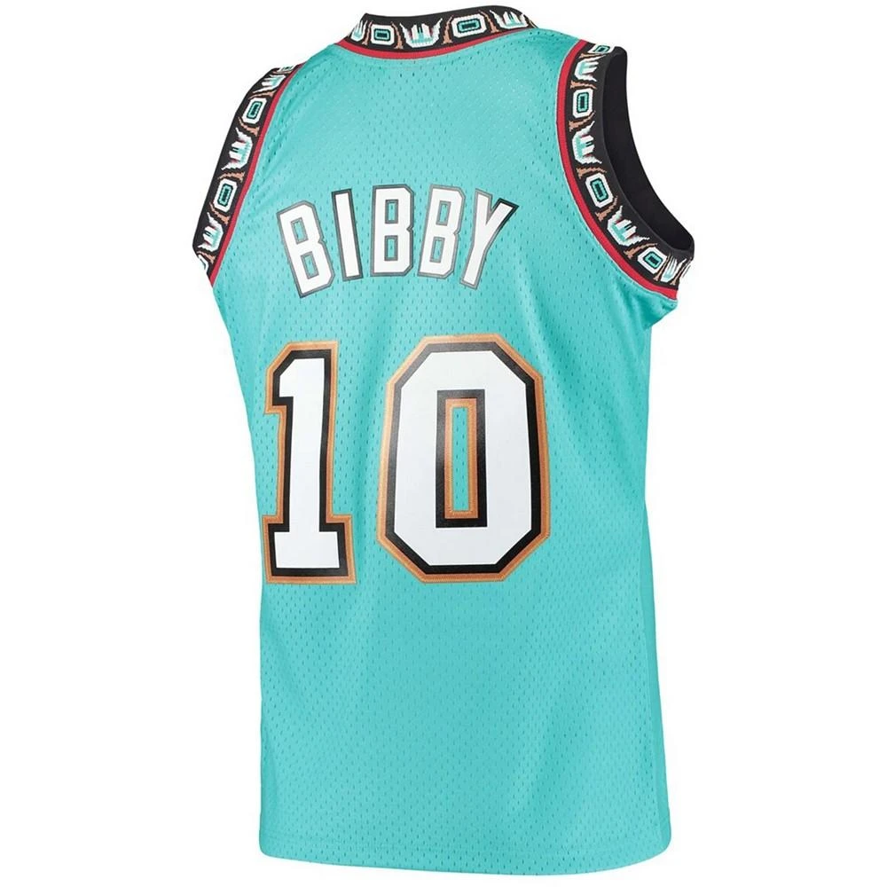 商品Mitchell and Ness|Men's Mike Bibby Turquoise Vancouver Grizzlies Hardwood Classics 1998-99 Swingman Jersey,价格¥1014,第3张图片详细描述