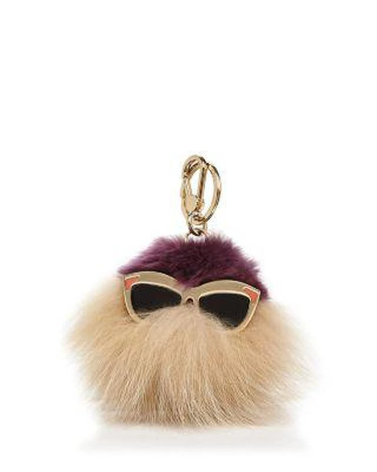 商品Furla|Bubble Fox Fur Bag Charm,价格¥834,第1张图片