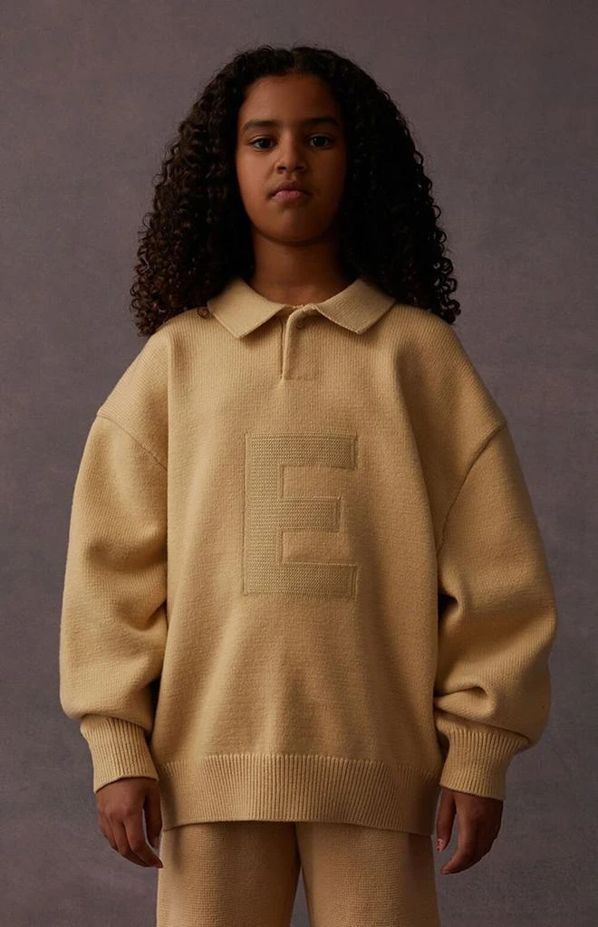 商品Essentials|Sand Knit Polo Sweater,价格¥241,第3张图片详细描述