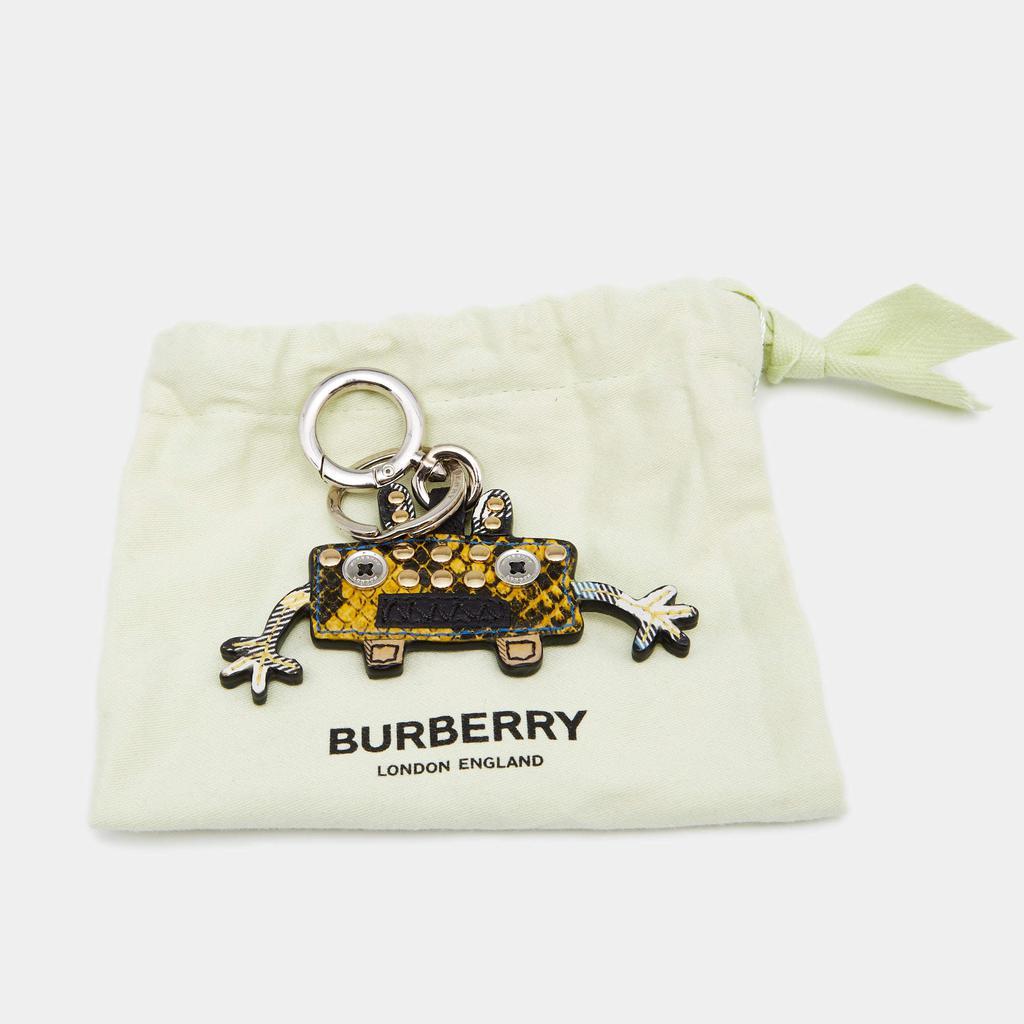 商品[二手商品] Burberry|Burberry Mustard Yellow Embossed Leather Monster Bag Charm/Keyring,价格¥1826,第5张图片详细描述