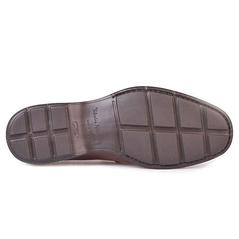 商品Salvatore Ferragamo|SALVATORE FERRAGAMO 男鞋棕色牛皮莫卡辛马衔扣商务休闲皮鞋 0512708,价格¥5473,第5张图片详细描述