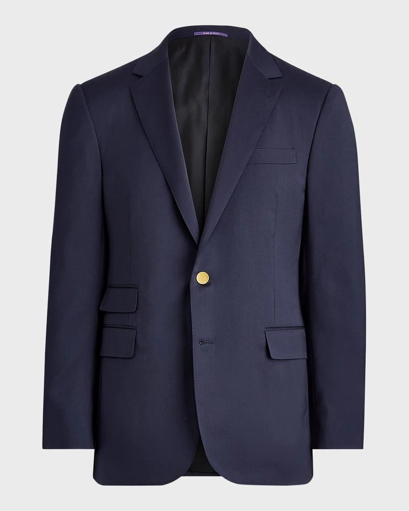 商品Ralph Lauren|Men's Gregory Hand-Tailored Wool Serge Blazer,价格¥17934,第1张图片