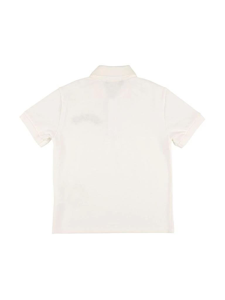 商品Versace|Cotton Polo T-shirt W/ Logo,价格¥735,第2张图片详细描述