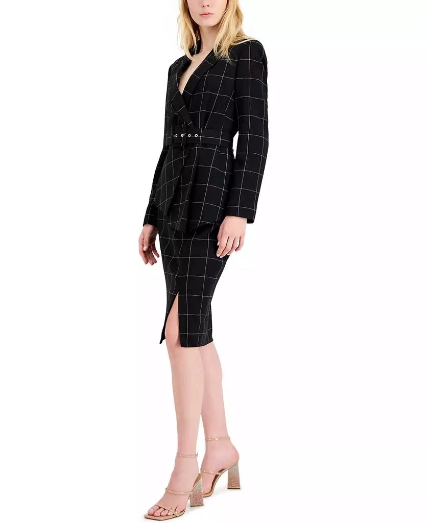 商品Tahari|Women's Windowpane-Print Skirt Suit,价格¥1723,第4张图片详细描述