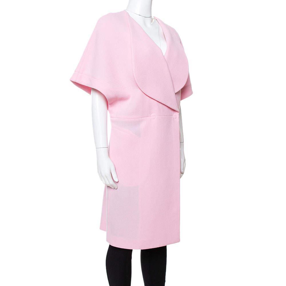 商品[二手商品] ROLAND MOURET|Roland Mouret Light Pink Wool Crepe Palmer Coat M,价格¥2195,第4张图片详细描述