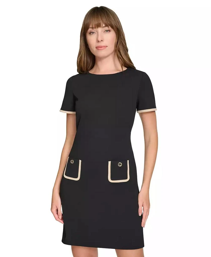 商品Tommy Hilfiger|Women's Colorblocked Pocket Sheath Dress,价格¥752,第4张图片详细描述