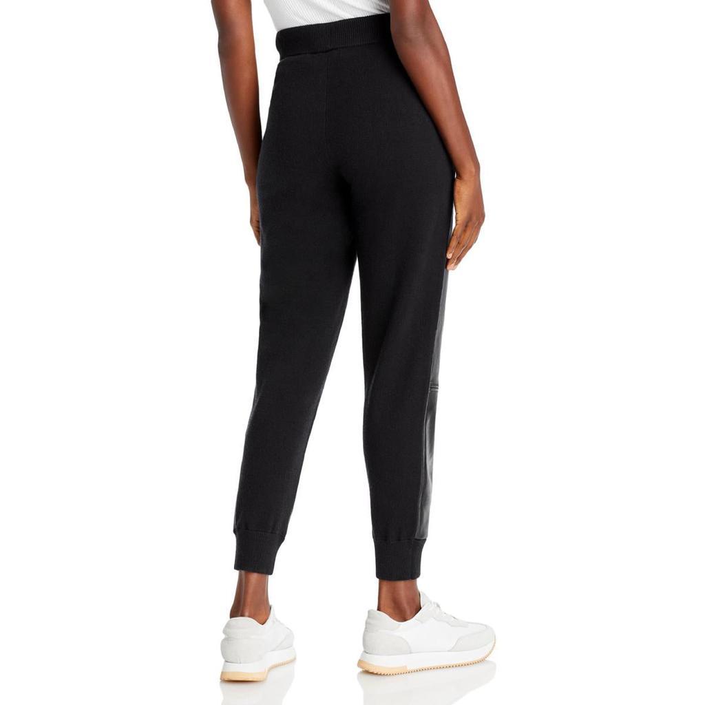 商品AQUA|Aqua Womens Faux Leather Sweatpants Jogger Pants,价格¥94,第4张图片详细描述