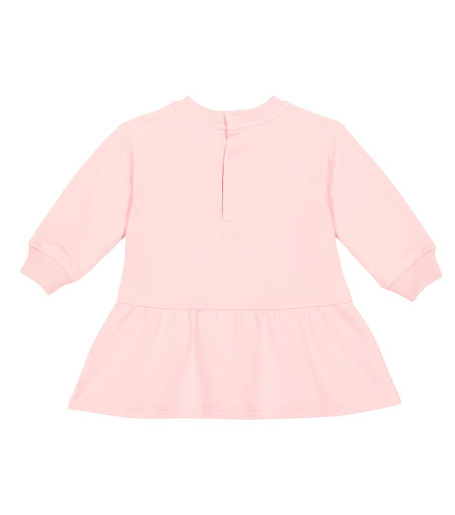 商品Moschino|婴幼儿 — 棉质混纺运动衫式连衣裙,价格¥608,第4张图片详细描述