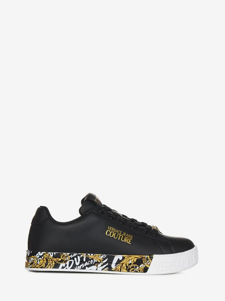 商品Versace|Versace Jeans Couture Court 88 Logo Brush Sneakers,价格¥679,第1张图片