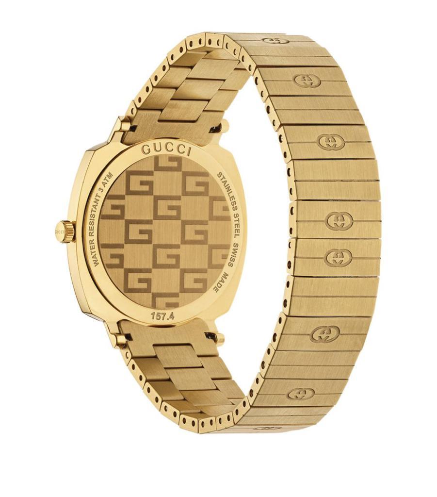 商品Gucci|Yellow Gold Grip Watch 35mm,价格¥11636,第5张图片详细描述