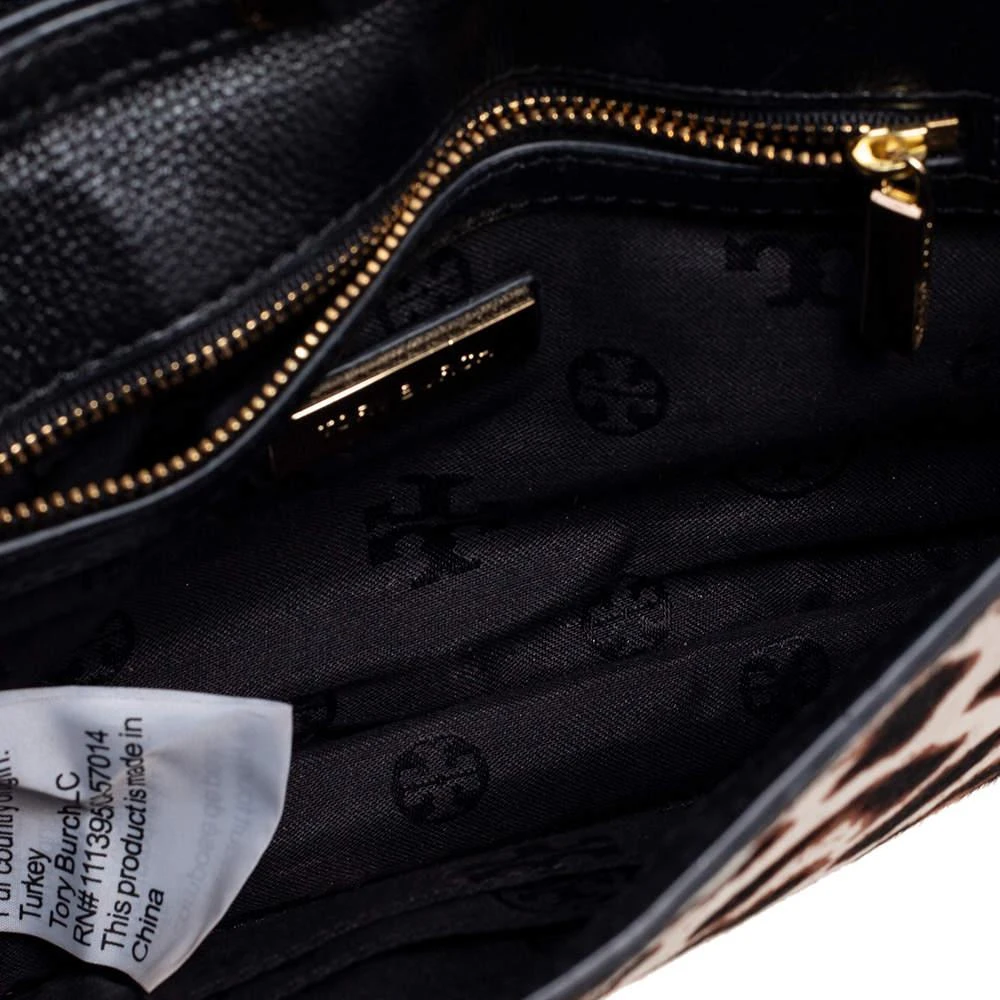 Tory Burch Brown/Black Pony Hair/Leather Kira Envelope Flap Chain Bag 商品