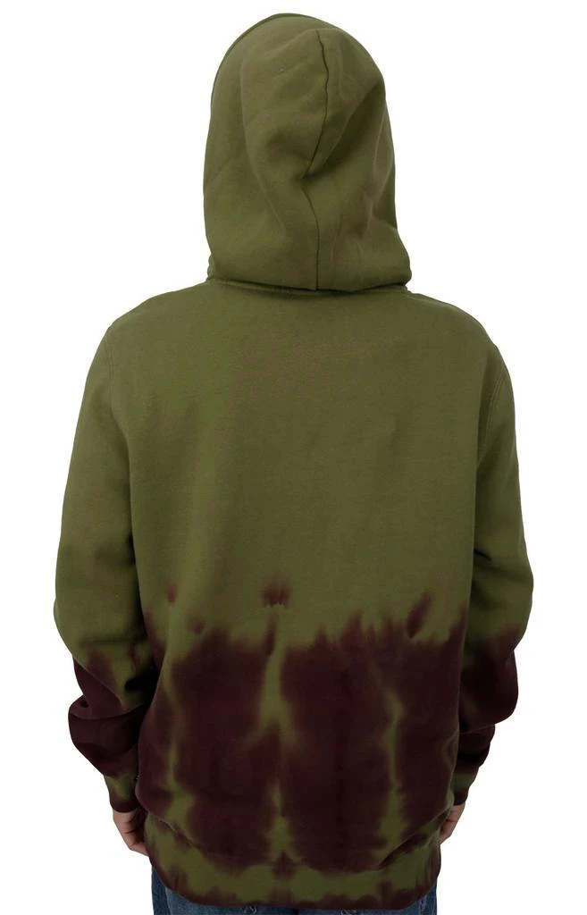 商品HUF|Hartford Tie-Dye Pullover Hoodie - Olive ,价格¥257,第3张图片详细描述