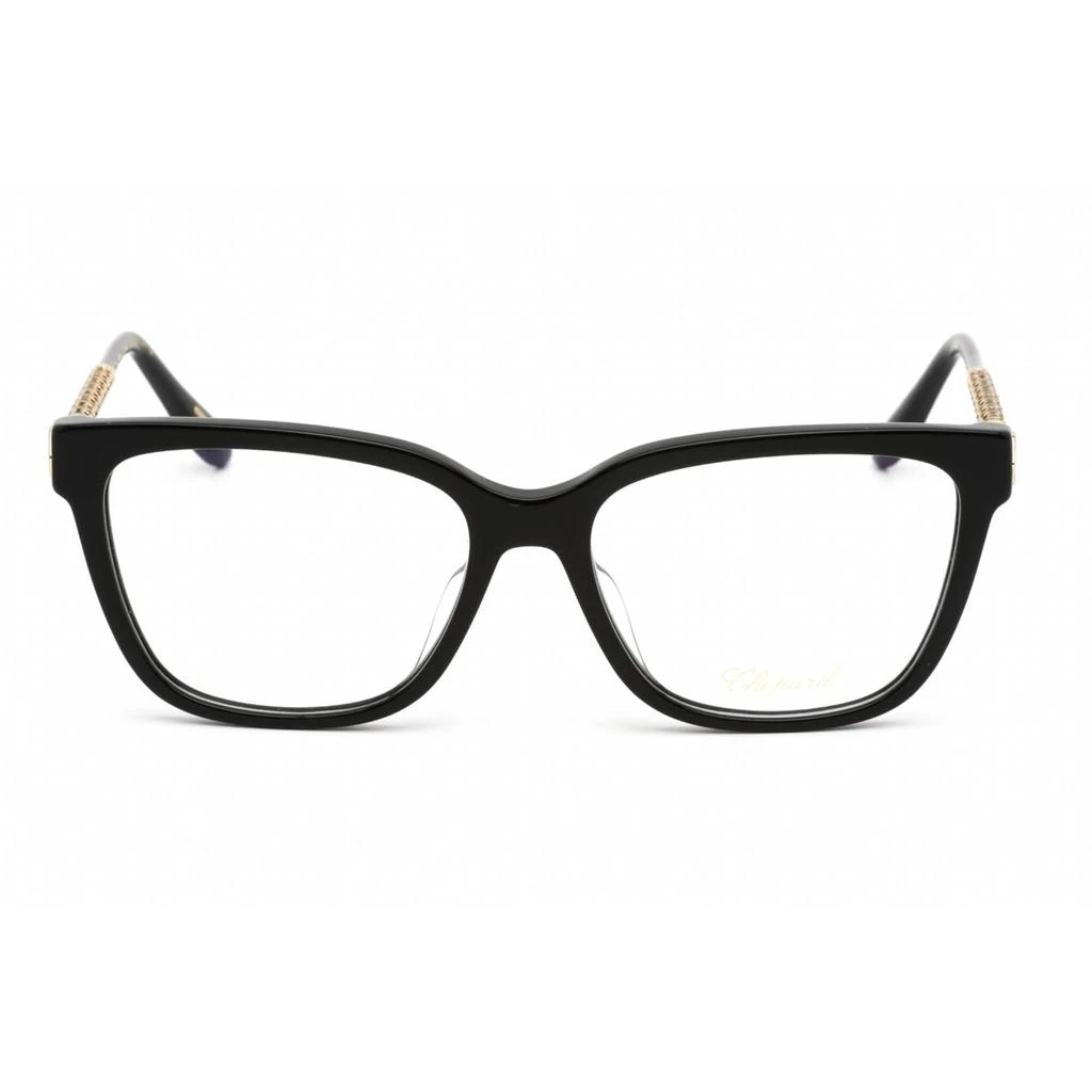 商品Chopard|Chopard Women's Eyeglasses - Shiny Black and Gold Rectangular Plastic | VCH333W 0700,价格¥1927,第2张图片详细描述