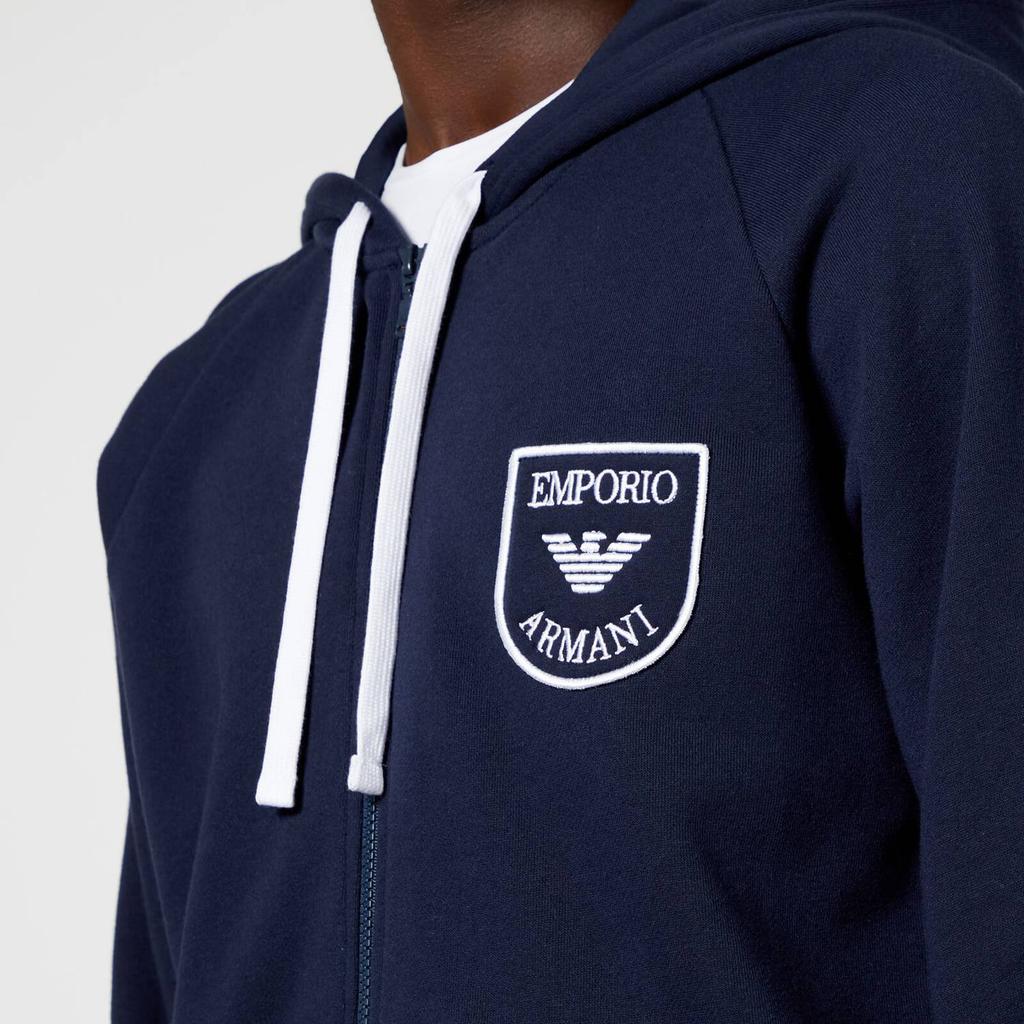 Emporio Armani Men's Iconic Terry Hoodie - Marine商品第4张图片规格展示