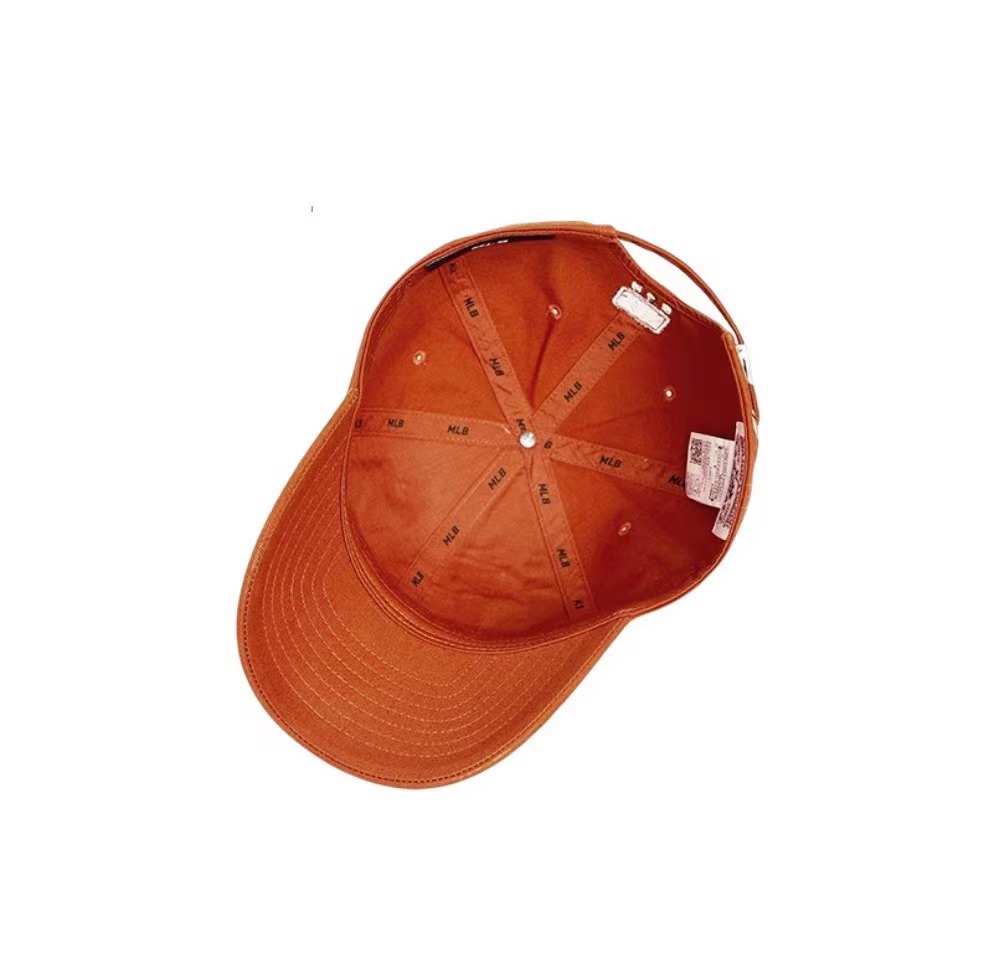 【享贝家】MLB 波士顿红袜队刺绣Logo鸭舌帽 男女同款 橙色 3ACP6601N-43BRS-FREE商品第4张图片规格展示