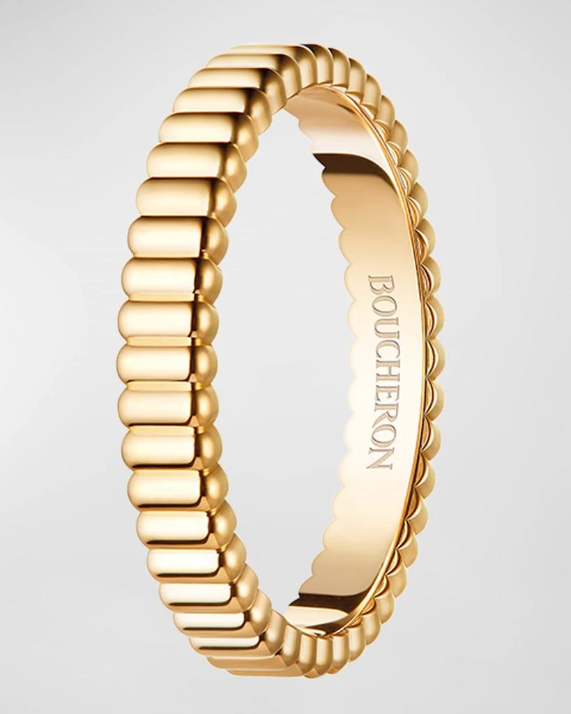 商品Boucheron|Quatre 18K Yellow Gold Grosgrain Band Ring,价格¥13127,第3张图片详细描述