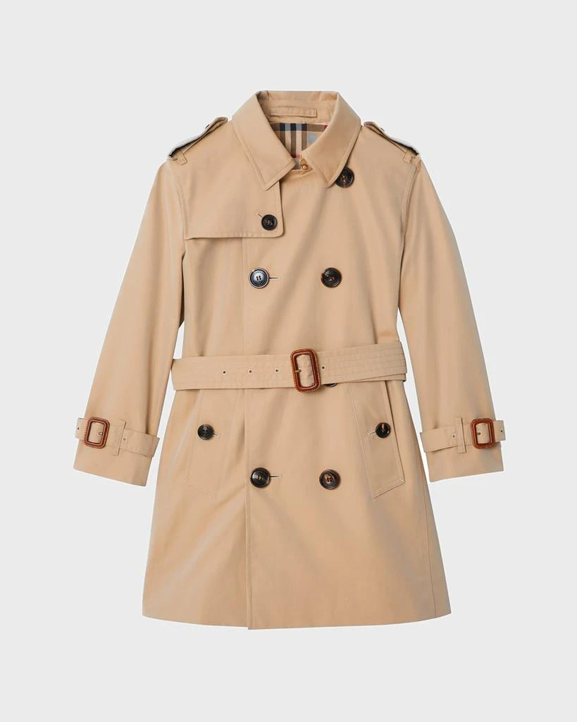 商品Burberry|Mayfair Collared Trench Coat, Size 3-14,价格¥8465,第1张图片