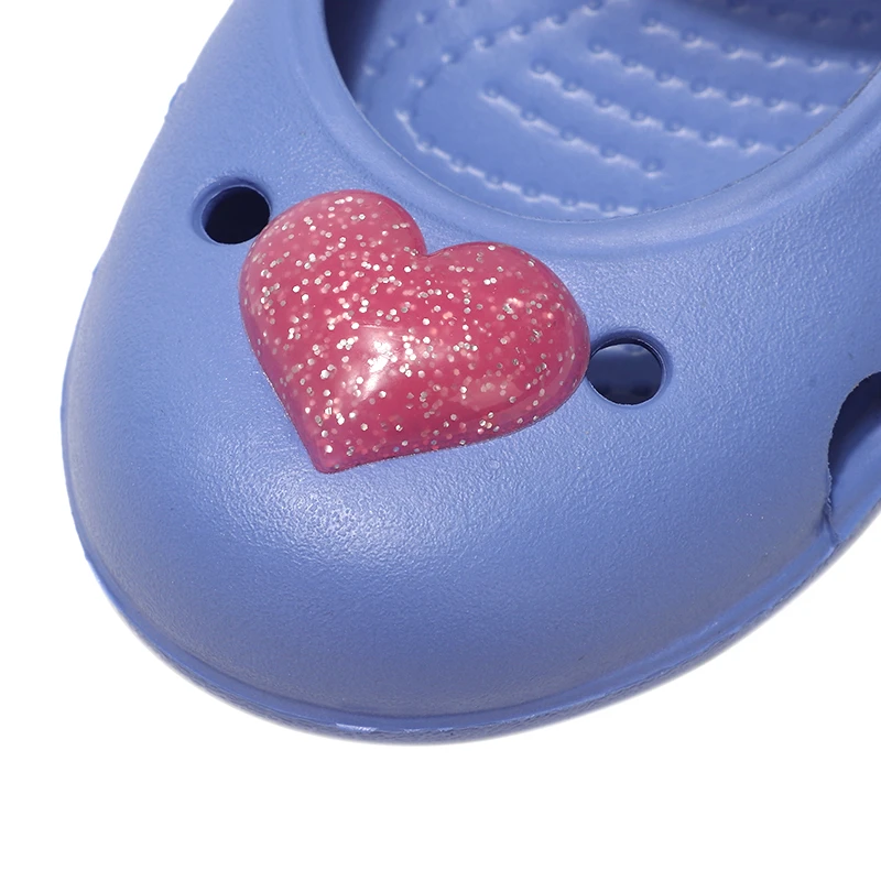 Crocskeeley embellishedflat k 琦莉爱心装饰儿童平底鞋休闲凉鞋 商品