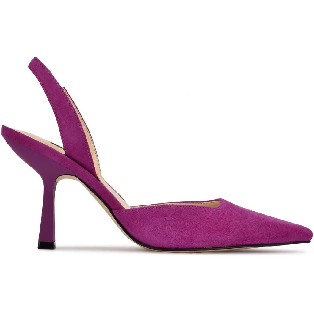 商品Nine West|Nine West Womens Hurry Suede Slingbacks Pumps,价格¥236,第2张图片详细描述