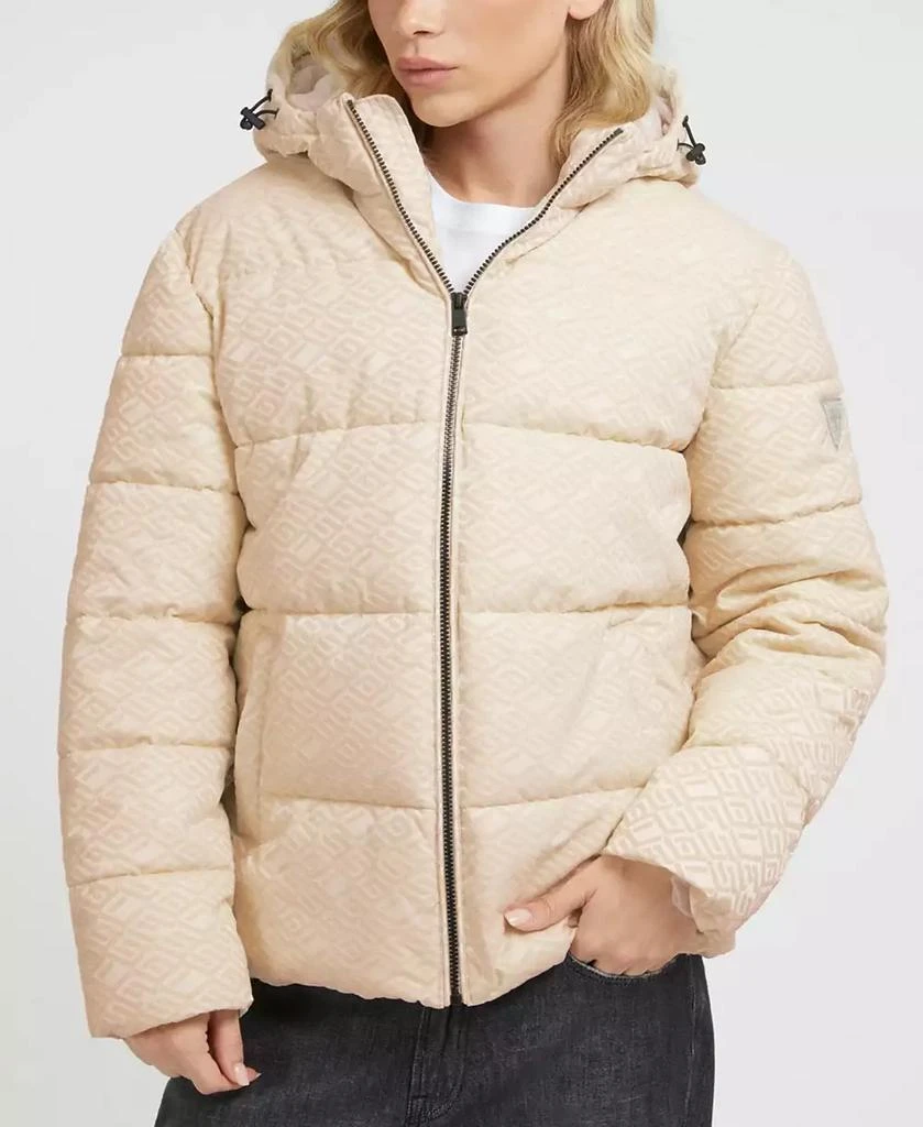 商品GUESS|Men's Allover Logo Puffer Jacket,价格¥1657,第1张图片