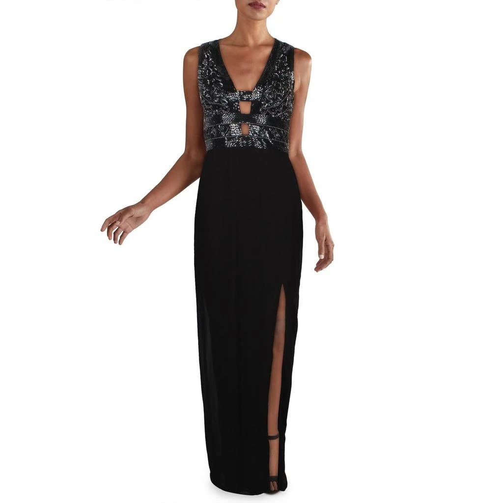 商品Basix Black Label|Basix Black Label Womens Embellished Prom Evening Dress,价格¥582,第1张图片