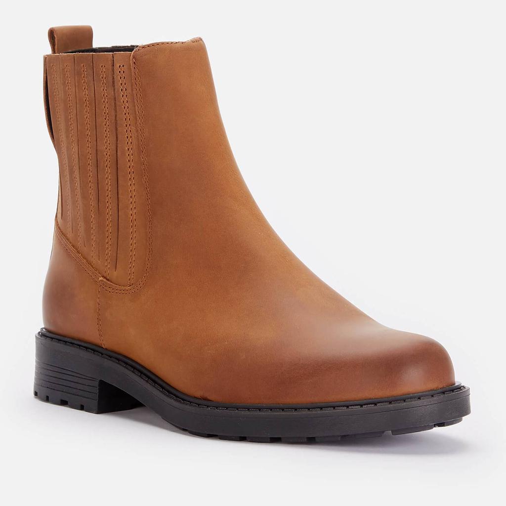商品Clarks|Clarks Women's Orinoco 2 Mid Leather Chelsea Boots - Brown Snuff,价格¥389,第4张图片详细描述